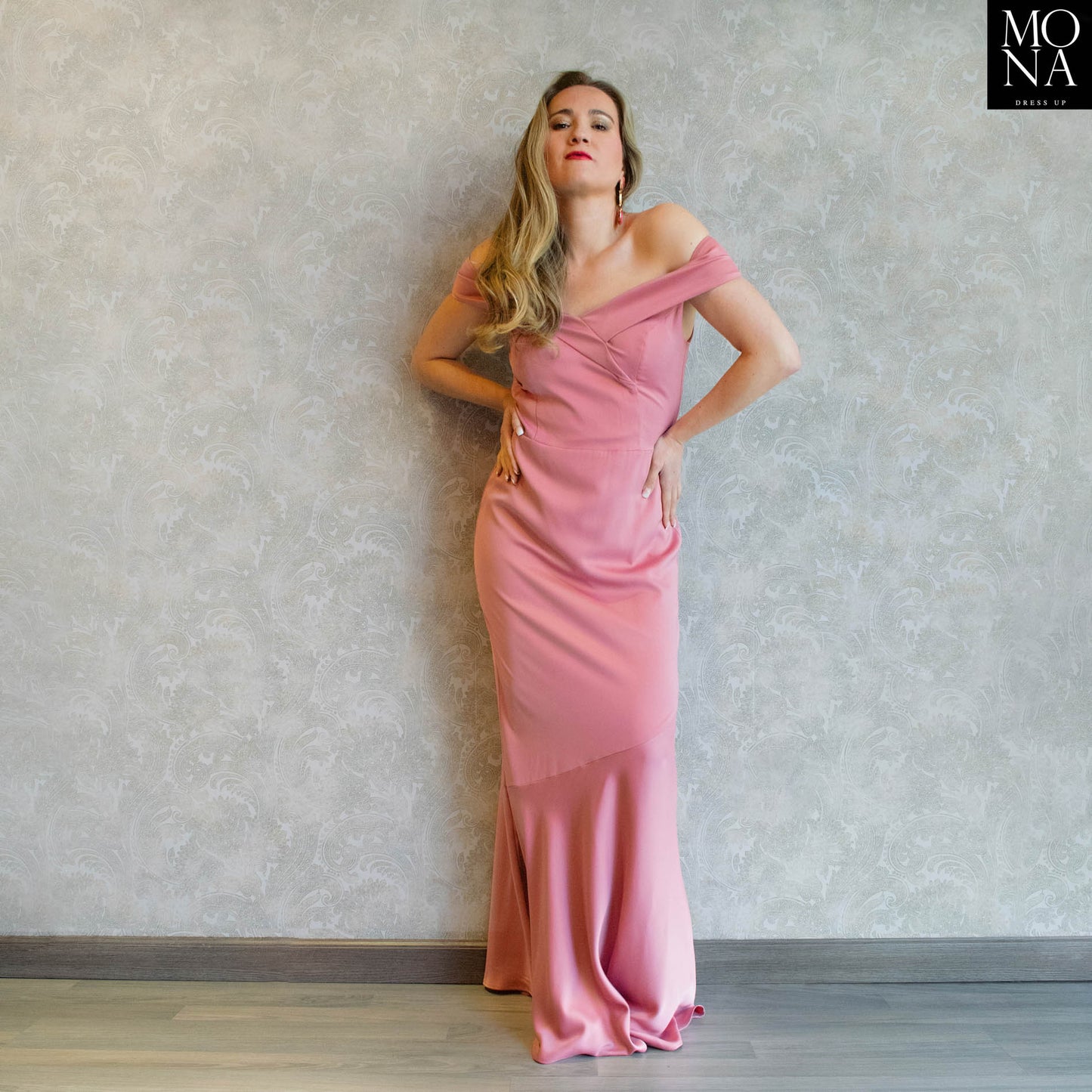 VESTIDO LARGO BIANCA ROSA