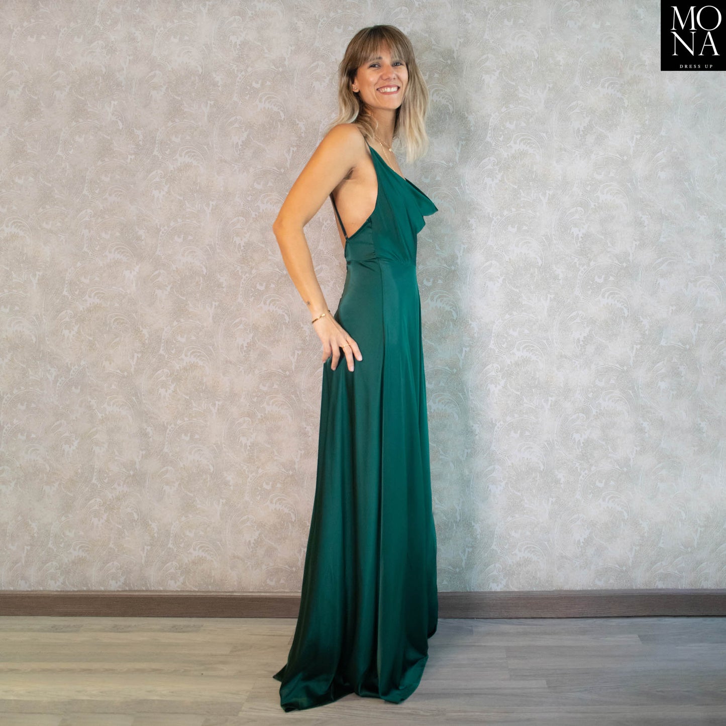 VESTIDO LARGO MAXIMA VERDE