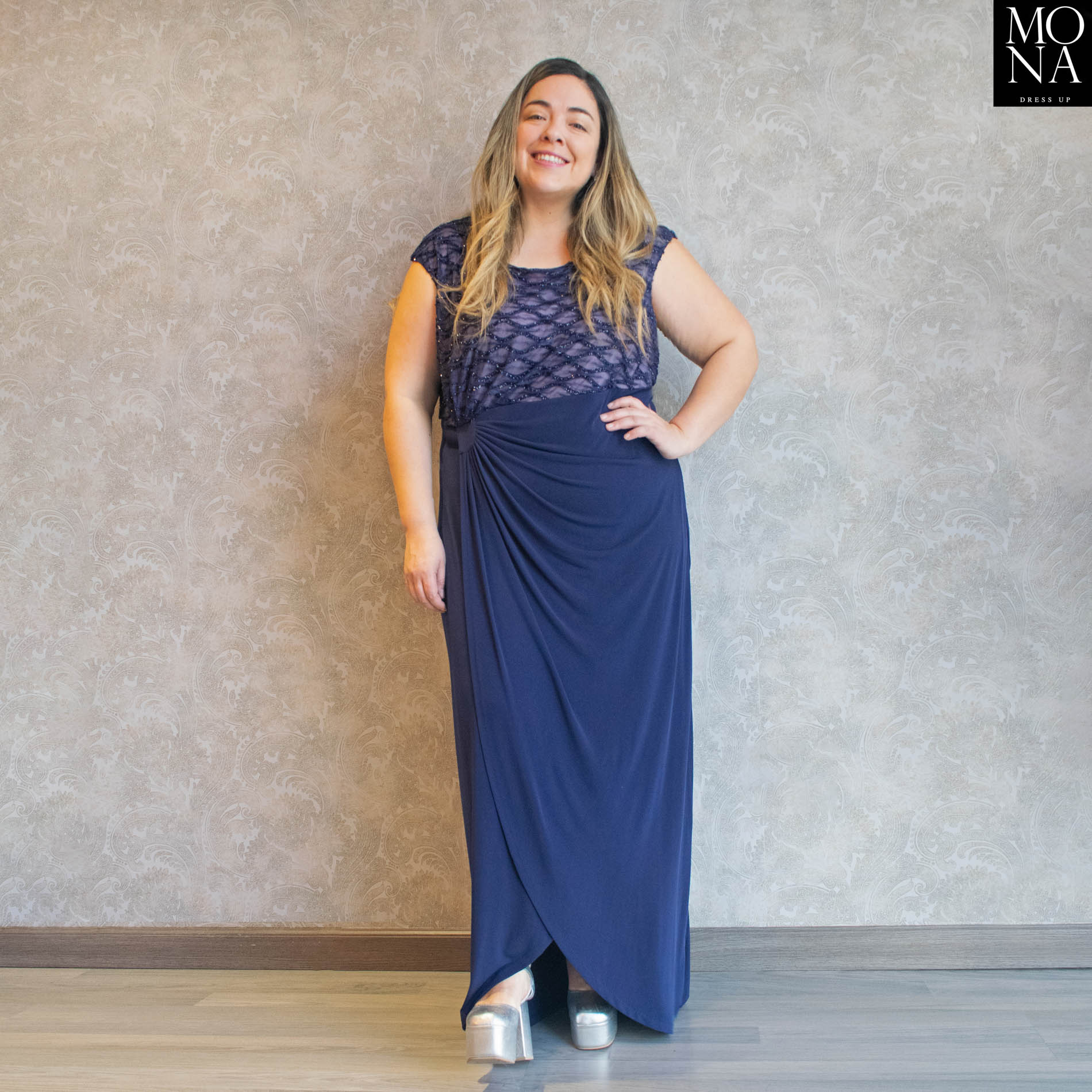 vestido largo morado