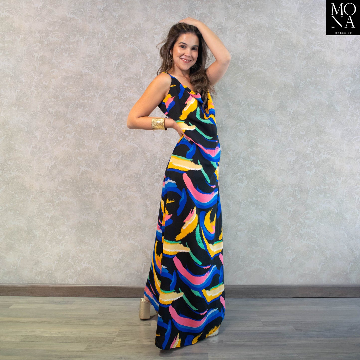 VESTIDO LARGO GIGI MULTICOLOR