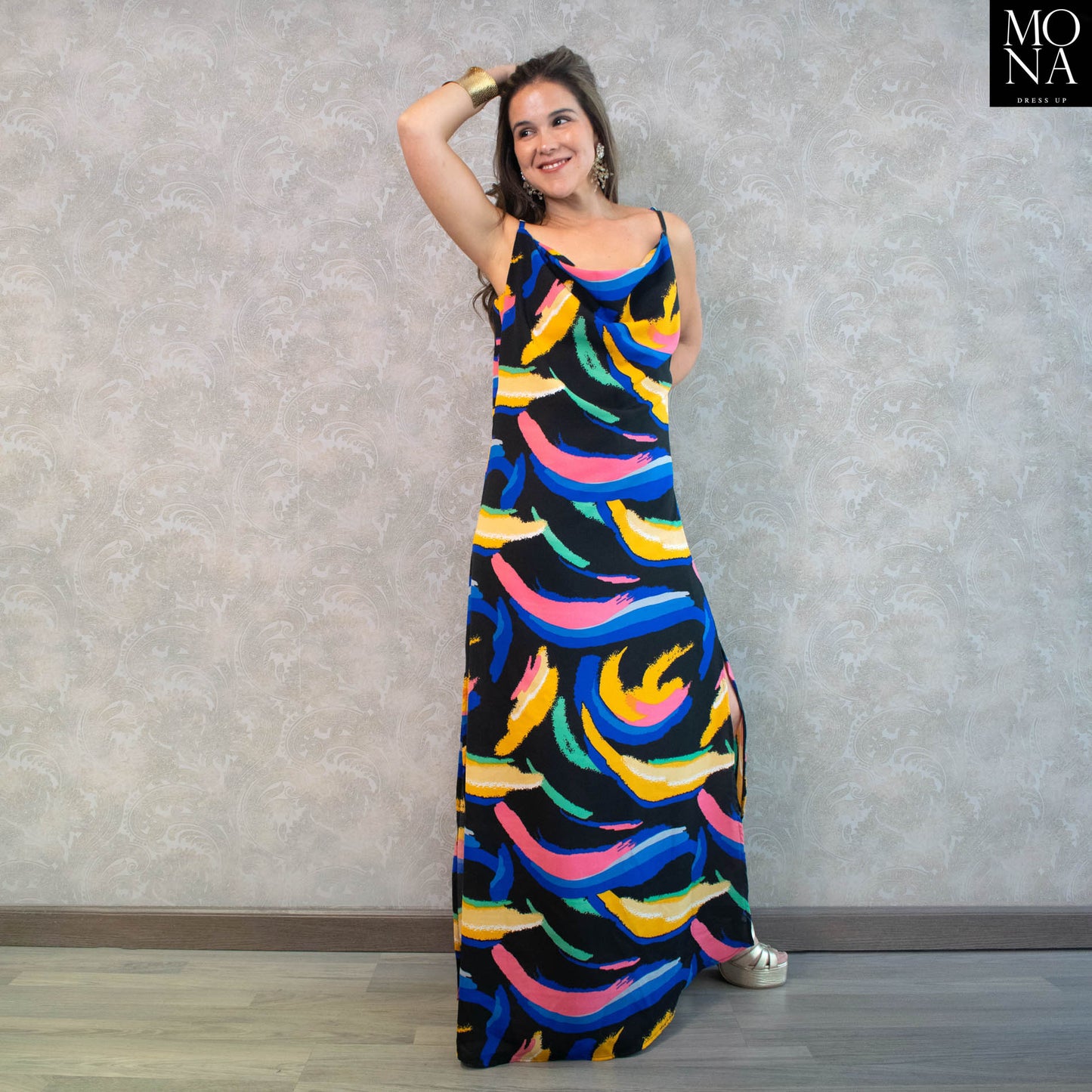 VESTIDO LARGO GIGI MULTICOLOR