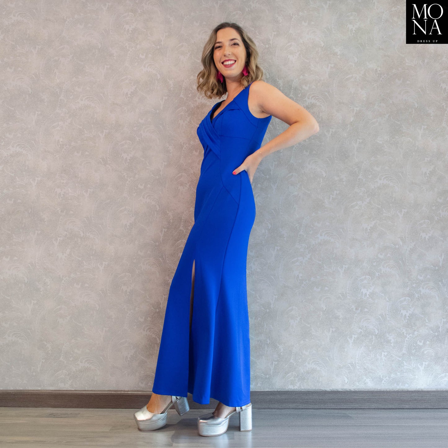 VESTIDO LARGO ISABELLA AZUL