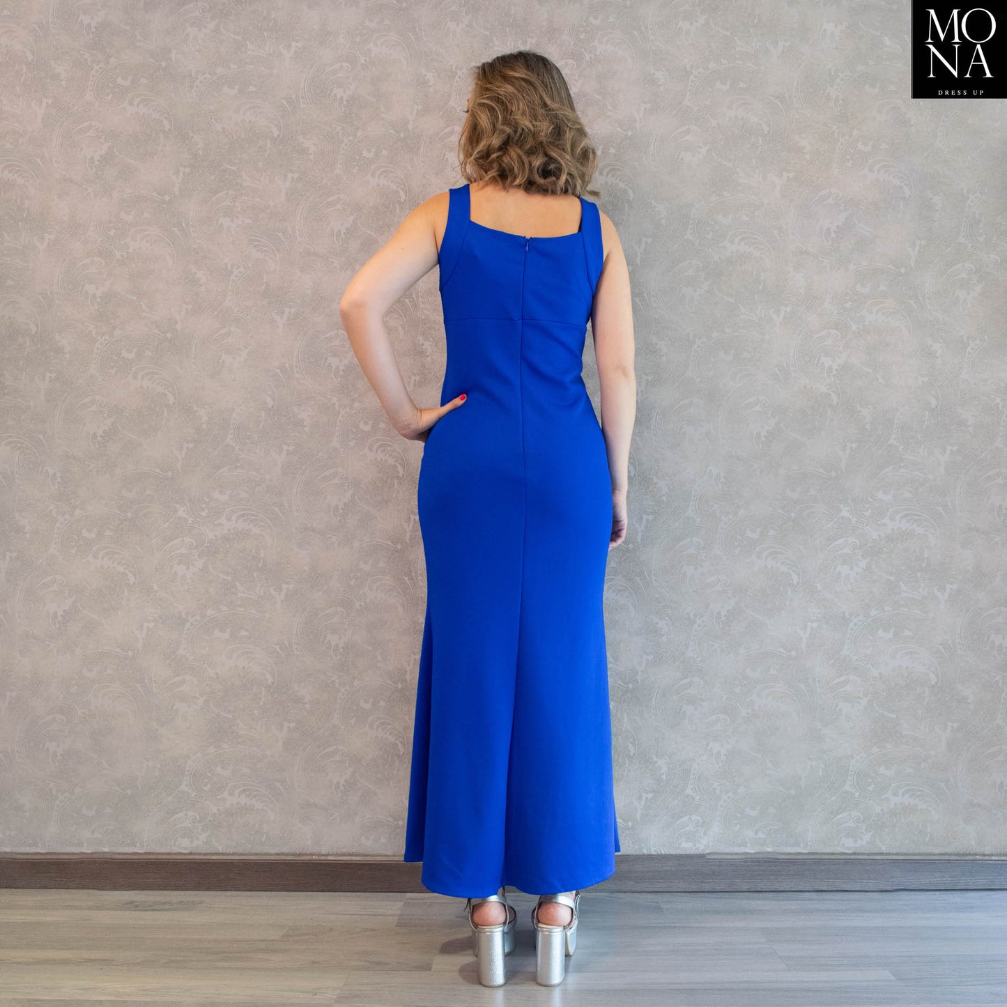 VESTIDO LARGO ISABELLA AZUL