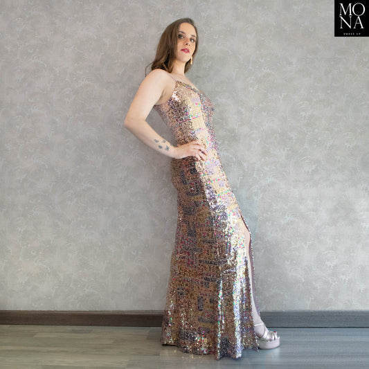 VESTIDO LARGO CLAUDIA MULTICOLOR