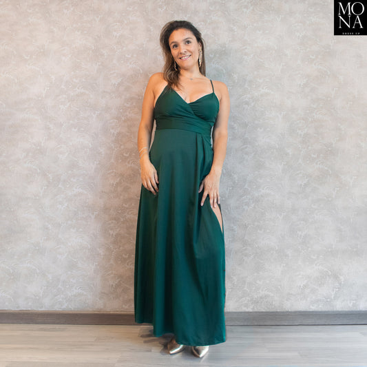 VESTIDO LARGO NOEL VERDE