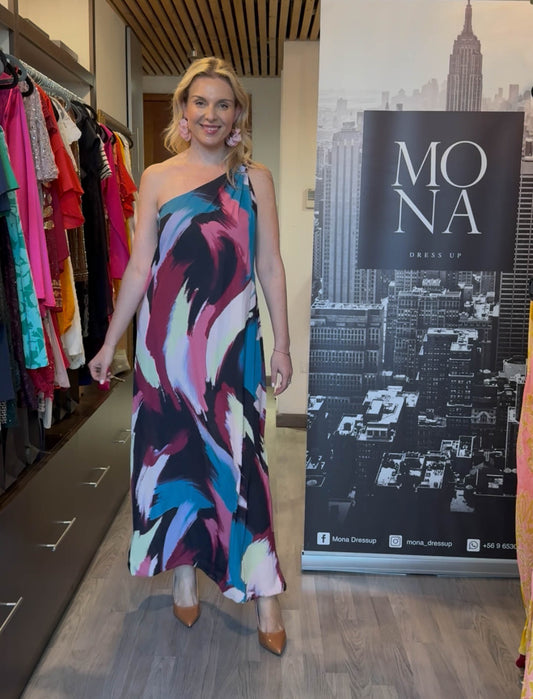 VESTIDO LARGO EMILIA MULTICOLOR