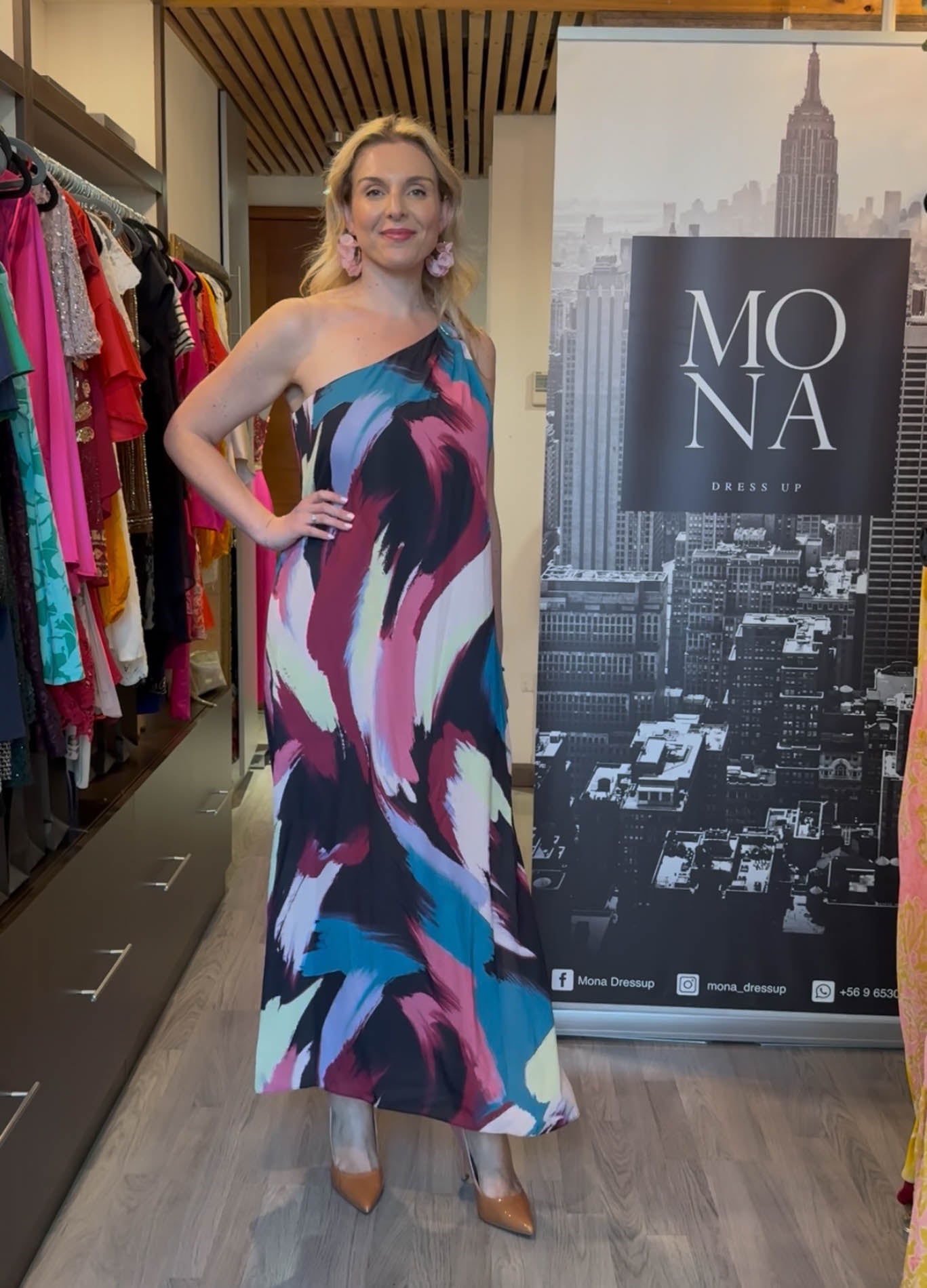 VESTIDO LARGO EMILIA MULTICOLOR