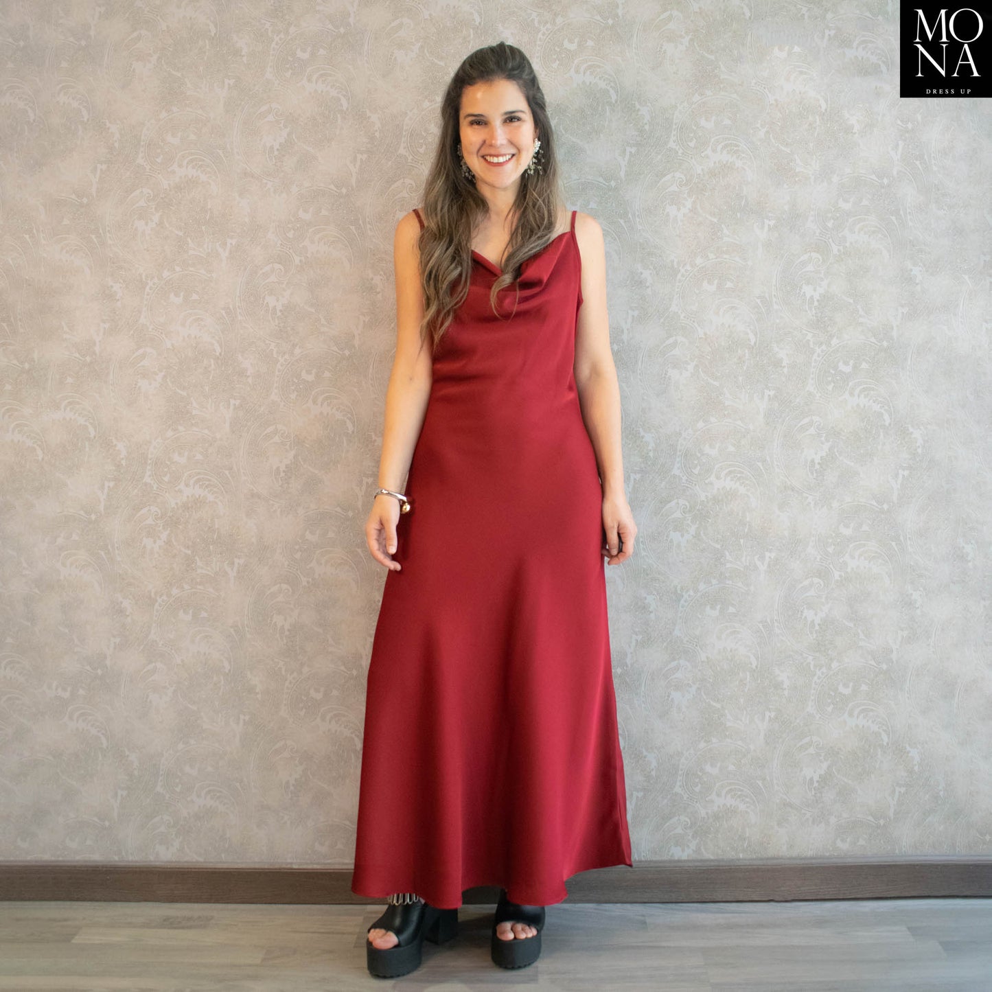 VESTIDO LARGO REGINA BURDEO