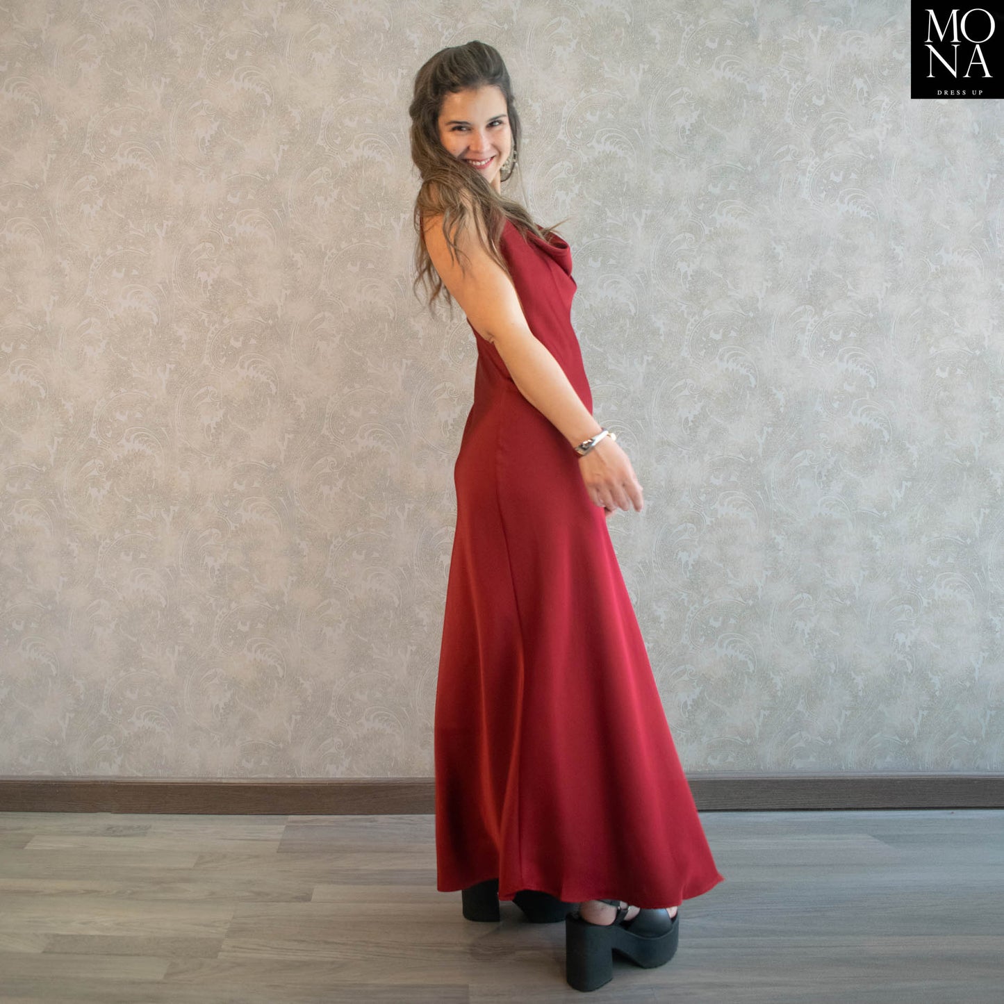 VESTIDO LARGO REGINA BURDEO
