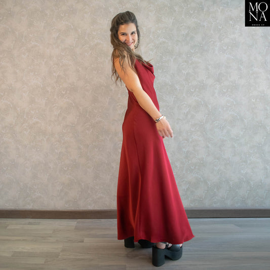 VESTIDO LARGO REGINA BURDEO