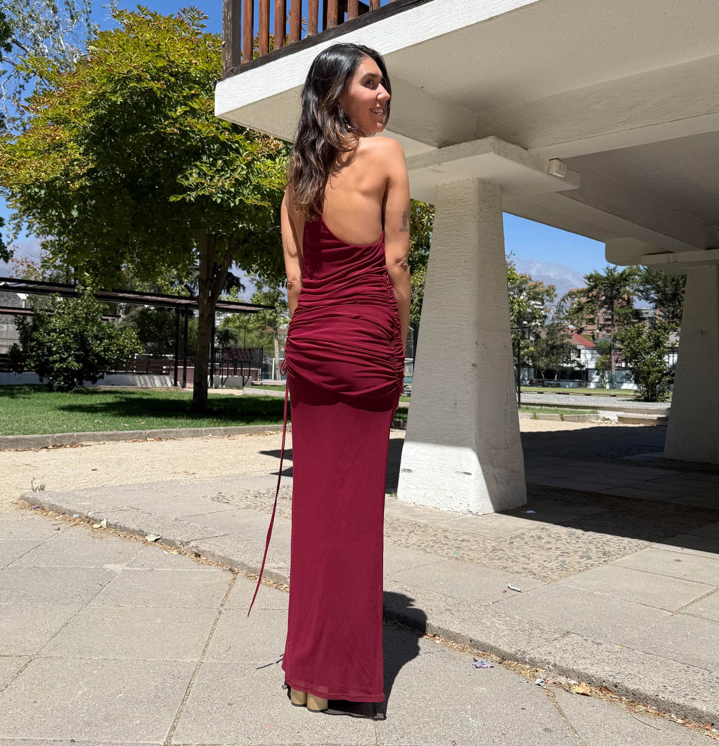 VESTIDO LARGO CONSUELO BURDEO