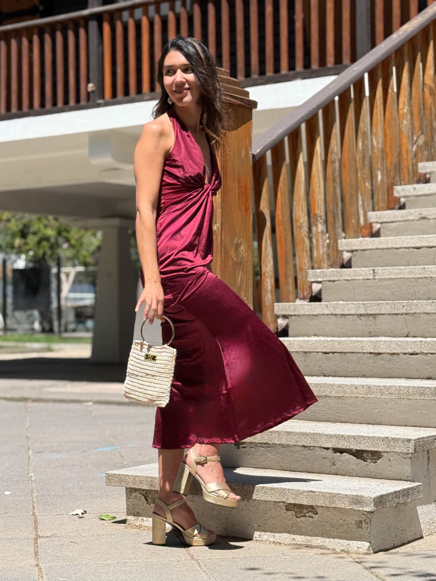 VESTIDO LARGO LILIANA BURDEO
