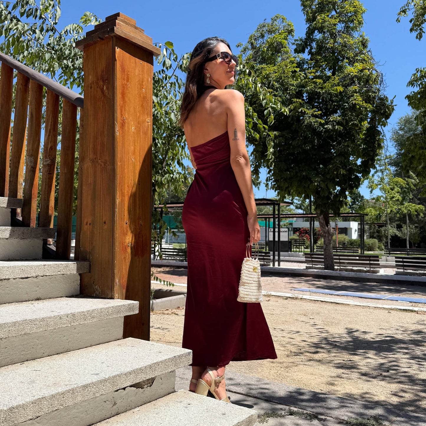 VESTIDO LARGO LILIANA BURDEO