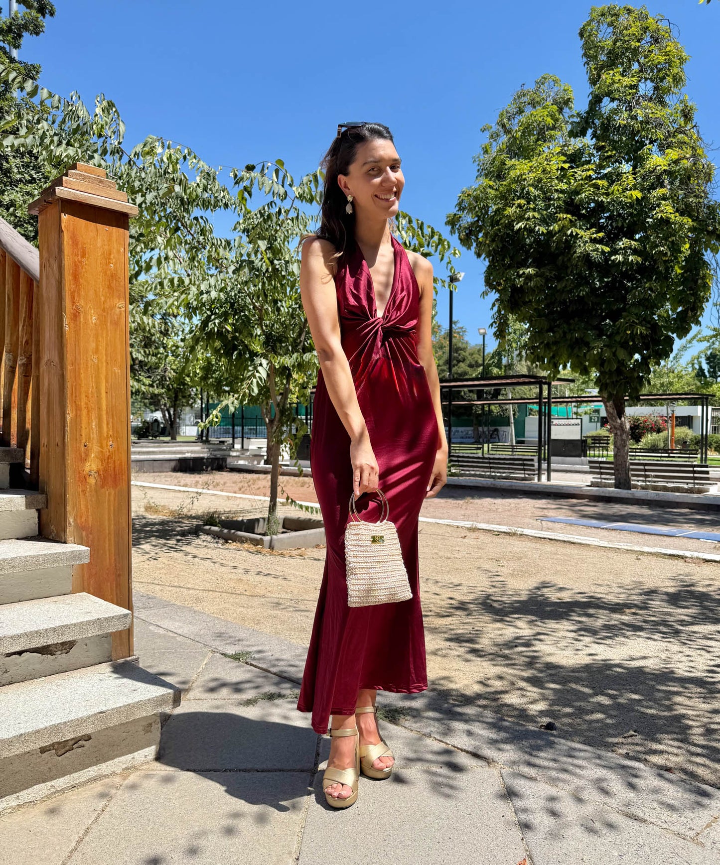 VESTIDO LARGO LILIANA BURDEO