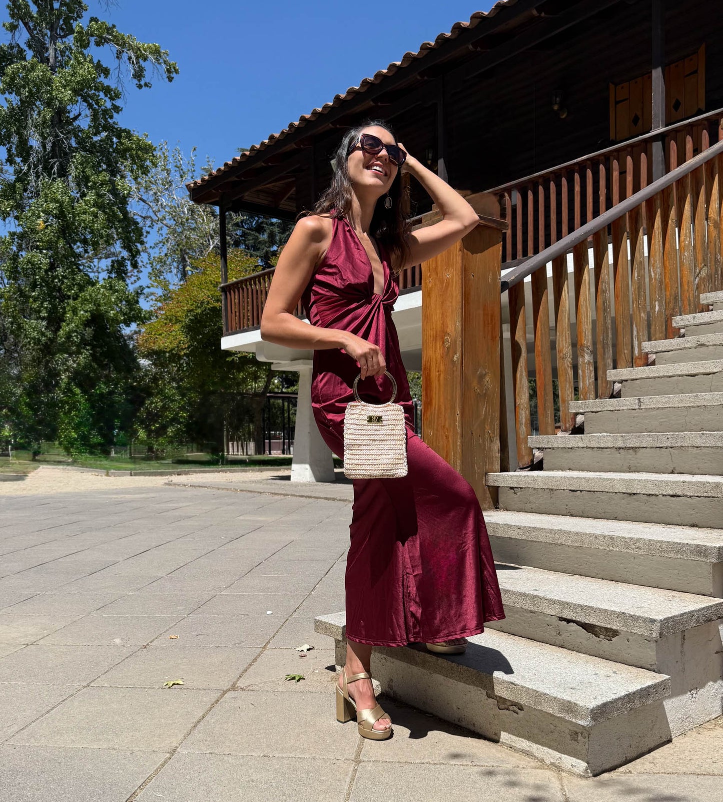 VESTIDO LARGO LILIANA BURDEO