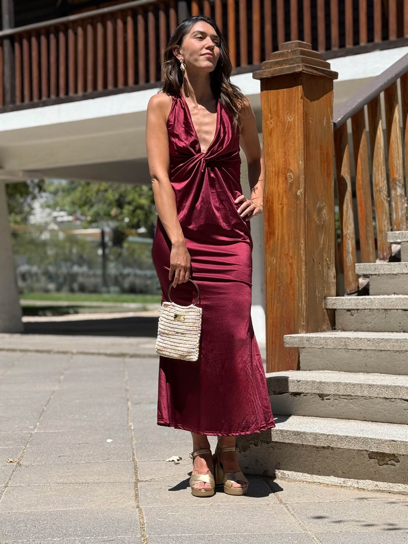 VESTIDO LARGO LILIANA BURDEO
