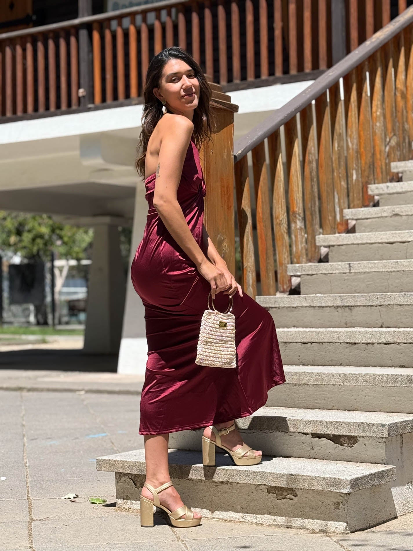 VESTIDO LARGO LILIANA BURDEO