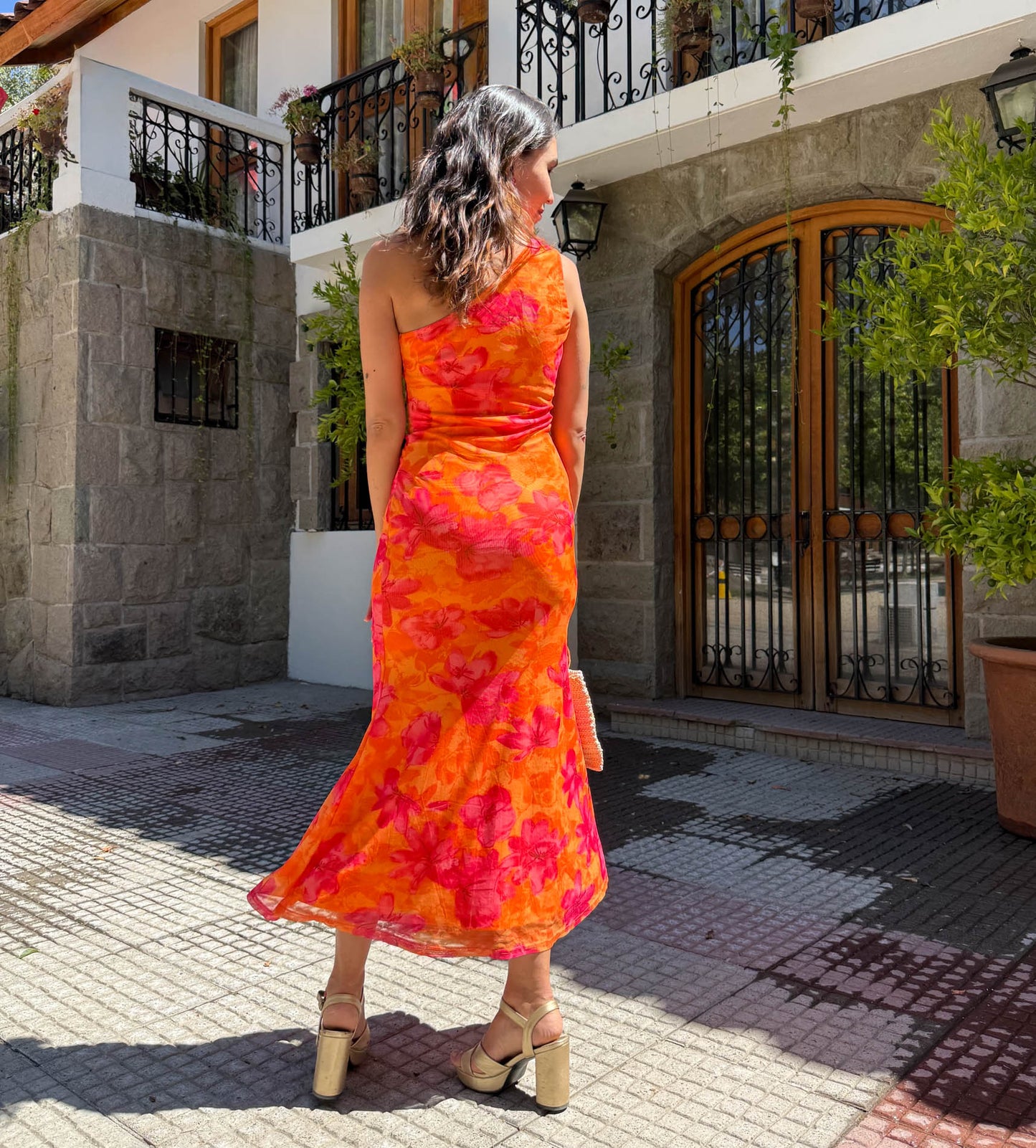 VESTIDO LARGO LUCRECIA NARANJO