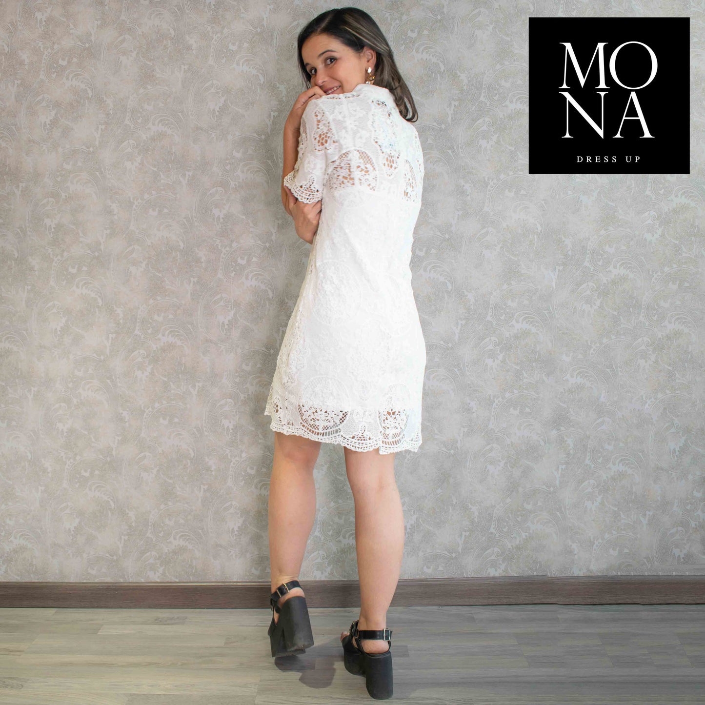 VESTIDO CORTO CATHE BLANCO