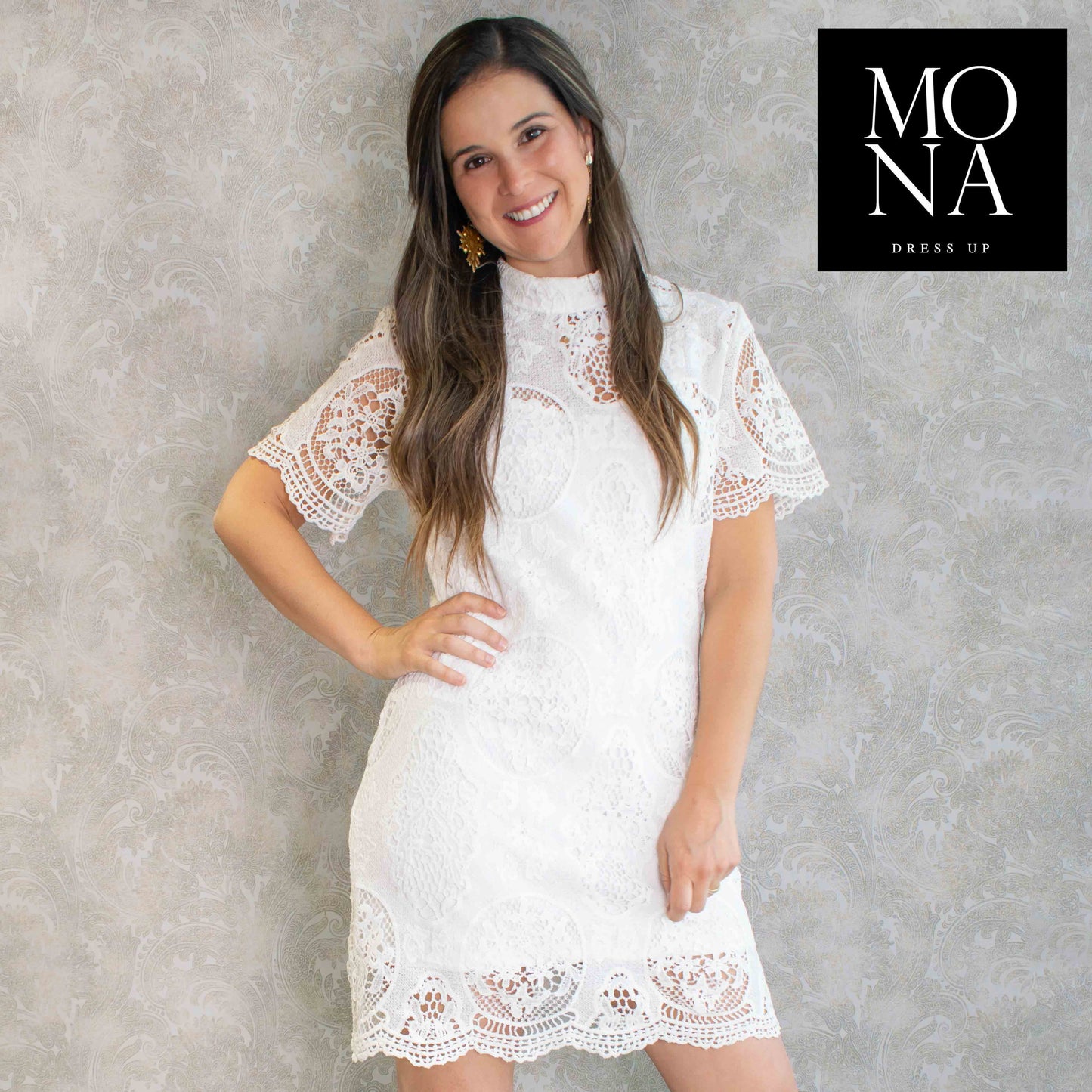 VESTIDO CORTO CATHE BLANCO