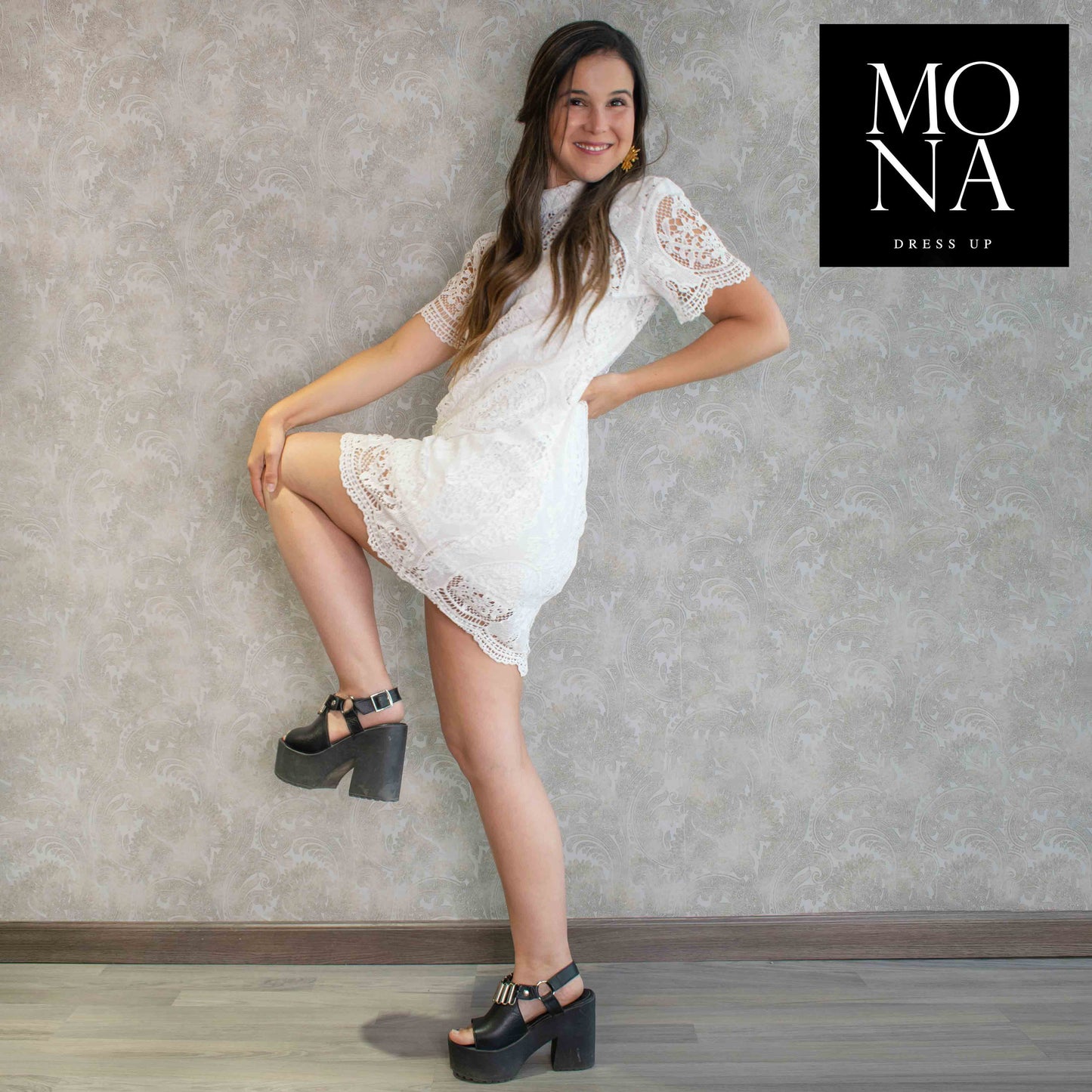 VESTIDO CORTO CATHE BLANCO