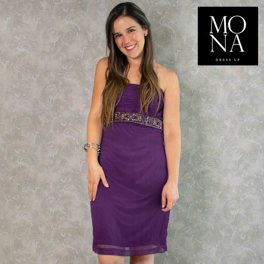 VESTIDO CORTO ALESSA MORADO