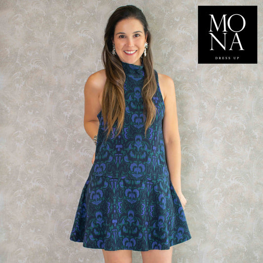 VESTIDO CORTO ATENEA AZUL