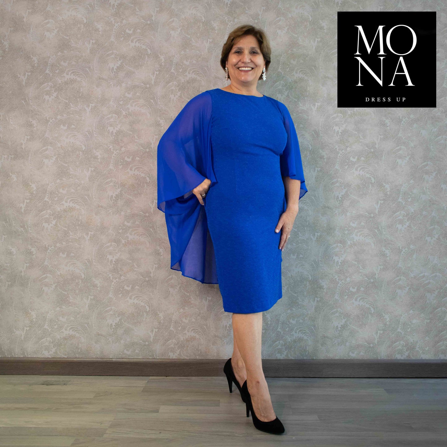 VESTIDO CORTO CEREN AZUL