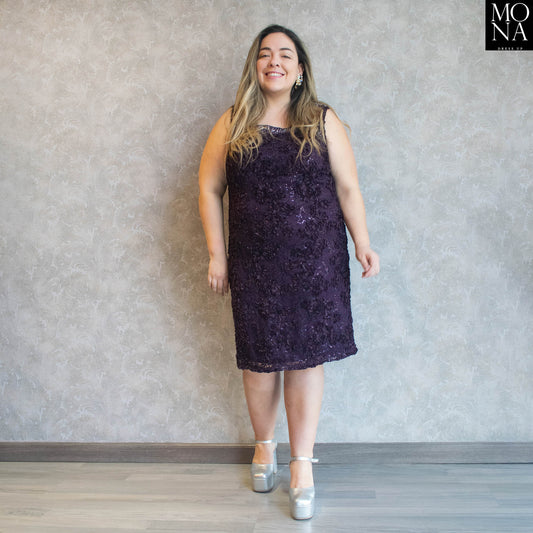 VESTIDO CORTO ABIGAIL MORADO