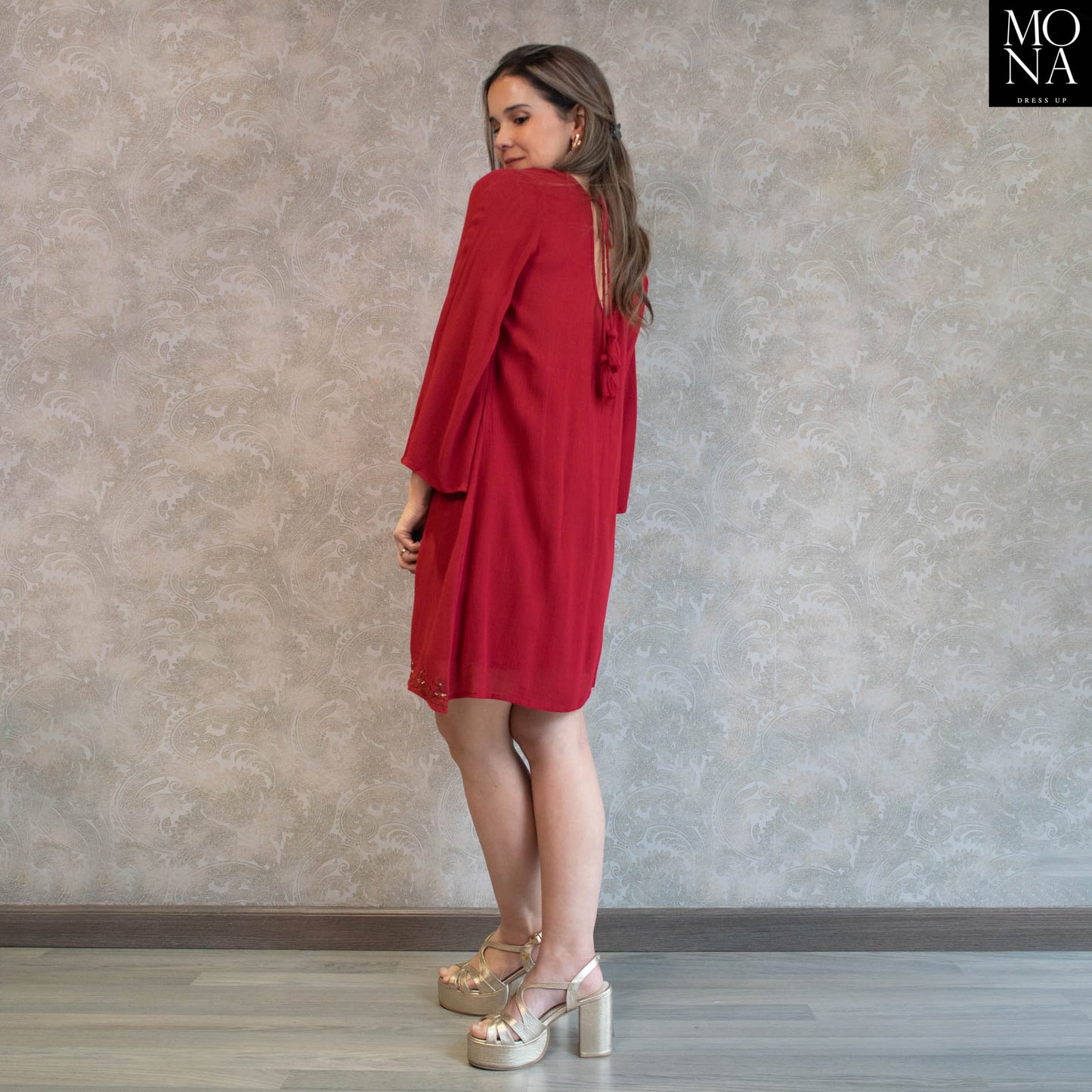 VESTIDO CORTO ISU BURDEO