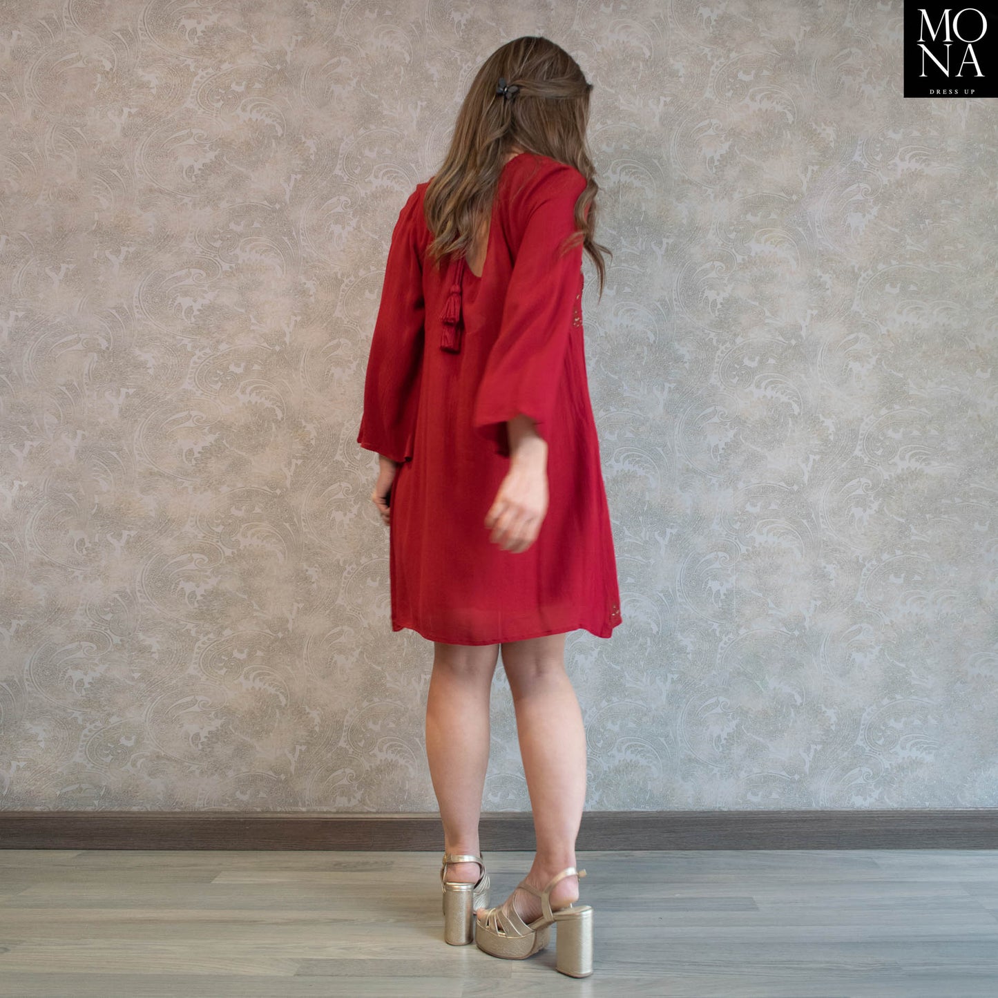 VESTIDO CORTO ISU BURDEO
