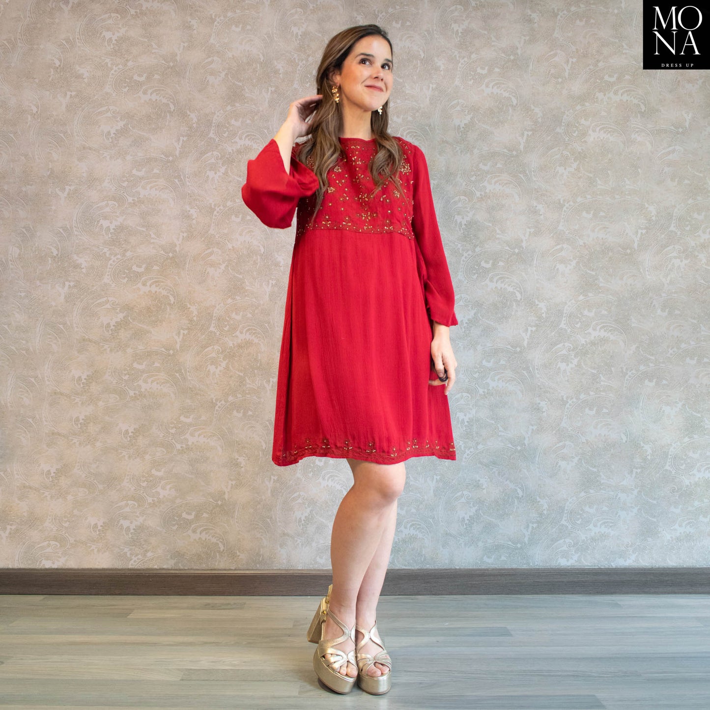 VESTIDO CORTO ISU BURDEO