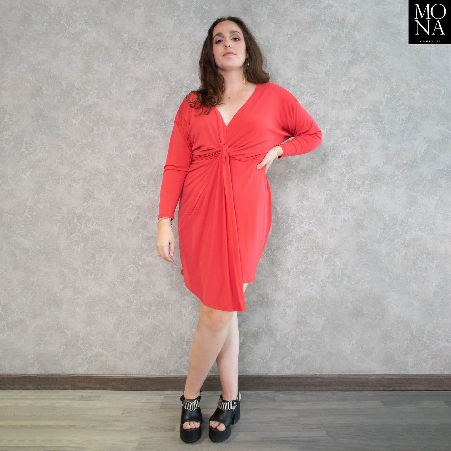 VESTIDO CORTO NOELLE ROJO