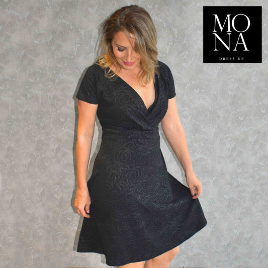 VESTIDO CORTO MARCELA NEGRO