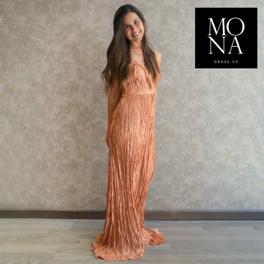 VESTIDO LARGO IVANIA DAMASCO
