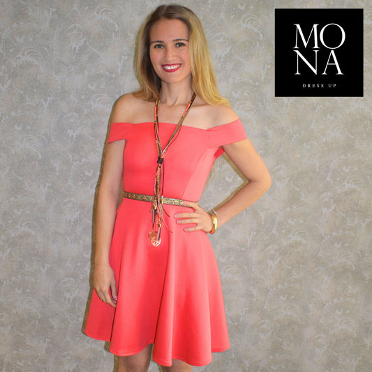 VESTIDO CORTO LILI FUCSIA